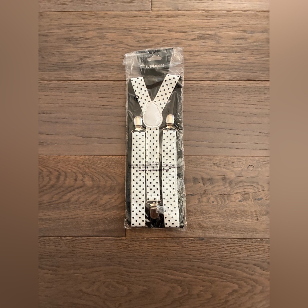 Edgy Chic Polka Dot Ladies Suspenders Belt Hook Buckle